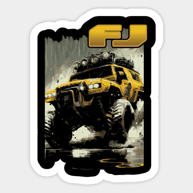 FJ Cruiser Sticker by SharpGraphix